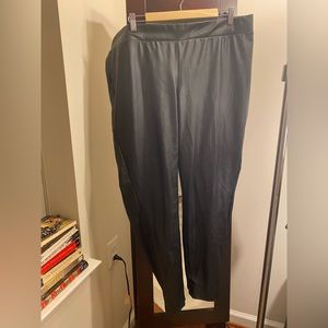 Torrid faux leather black leggings, size 3